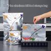 10Pcs Aluminum Foil Sealable Bags Resealable Stand Up Freezer Bags Reusable Vacuum Zipper Pouches with Label for Vegetable Fruit Meat