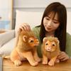 Cute Simulation Little Lion Doll Plush Toy Lion Doll Children Soothing Pillow Rag Doll Birthday Gift