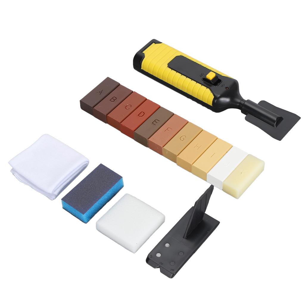 Floor Repair Wax Kit Repair Scratches Cracks Holes Wood Floor Repair Kit with 11 Colors Hard Wax Fil