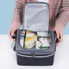 Insulated Lunch Bag Double Deck Lunch Tote Large Leakproof Expandable Lunch Box Reusable Tote Cooler Bag with Pocket for Work Picnic Outdoor