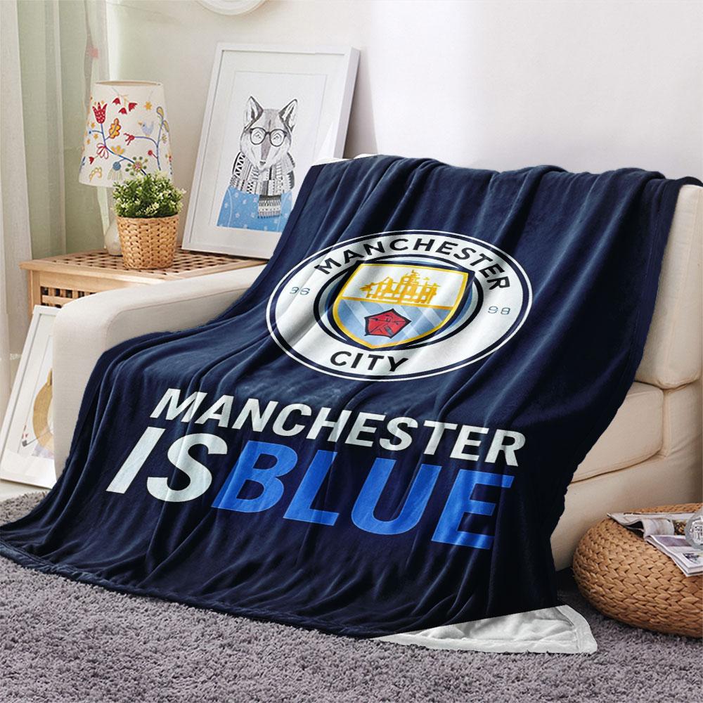 Cool MCFC Prints Blanket, High quality Comfortable for All Seasons, Home Decor, Warmth and Comfort