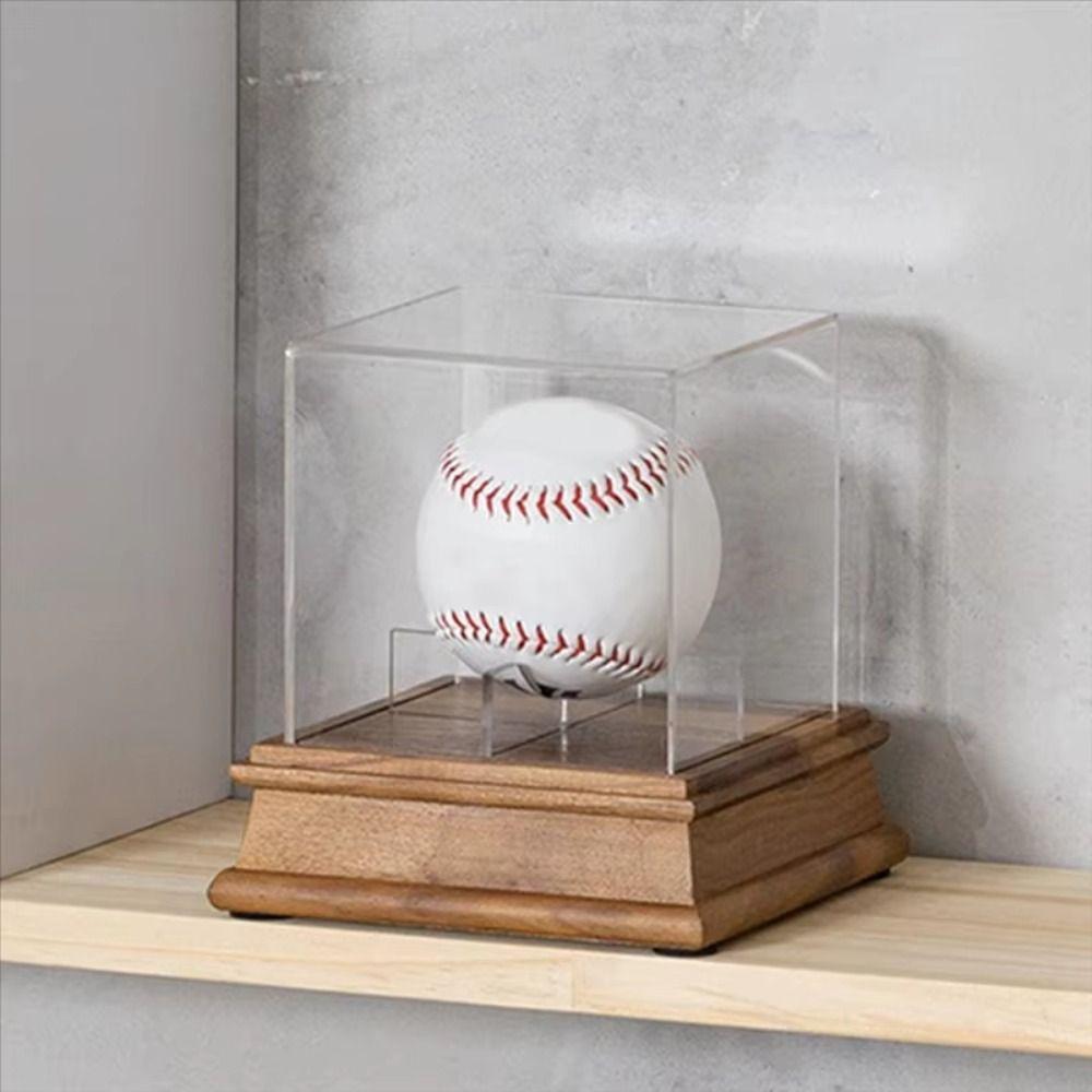 Acrylic Cube Baseball Display Case Ball Holder Baseball Holder Baseball Box Autographed Balls