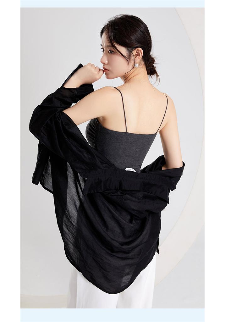 Strap top with chest cushion vest for summer wear, beautiful back yoga top, one neck underwear, anti glare flat bottom shirt