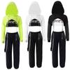 Jazz Costume Hip Hop Girls Clothing Net Sleeve Cover Up Top Vest Pants For Kids Performance Street Dance Clothes