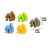 5Pcs/set Squirrels Tea Bag Hanging Holder Cup Silicone Cup Marker Kitchen Gadget