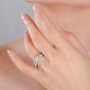 Cazador Stackable Rings for Women Stainless Steel Jewelry Minimalist Multi-layers Ring Wedding Engagement Gifts Trend 2026 New