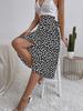 Women's European and American INS Casual Polka Dot Slit Skirt - Versatile and Trendy