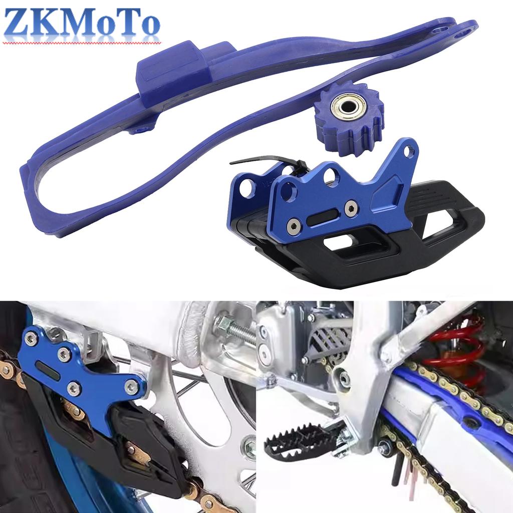Мотоцикл CNC Направляющая цепи Ролик Рычаг качания Защита Для YAMAHA YZ125 YZ250 YZ250F YZ450F YZ250FX YZ450FX WR250F WR450F Запчасти