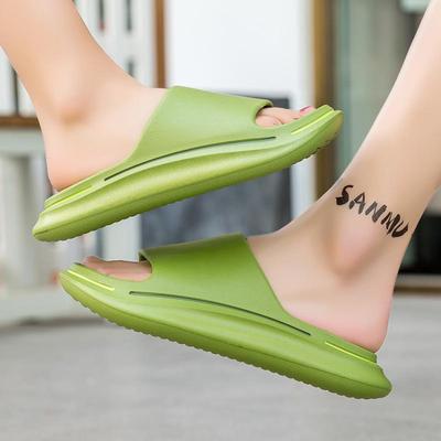 Женские домашние домашние тапочки с толстой амортизирующей нескользящей подошвой, милые домашние сандалии и тапочки для верхней одежды