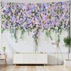 Wall Hanging Rose Print Pattern Tapestry Art Natural Scenery Aesthetic Room Home Room Decoration Tapestry
