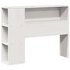VidaXL Tête de lit avec rangement blanc 75 cm bois massif de pin, tête de lit en bois, tête de lit avec rangement, tête de 855646