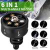 6 в 1 200 бар регулируемая насадка для 1/4-дюймовой беспроводной мойки высокого давления очиститель водяной пистолет части шланга насадка пластик