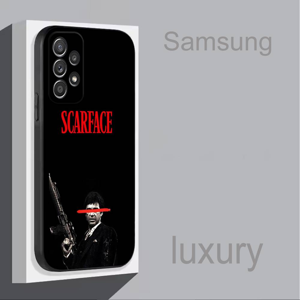 Film S-Scarface-s M-Montana For Samsung S 25,24,23,22,30,21,10,9,Ultra,Plus,Lite,FE,4,5G Black Soft Case Phone Case
