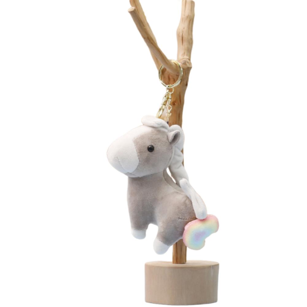 Cute Pullable Plush Horse Pendant Mascot Dolls Plush Horse Doll Pendant  Car Decoration