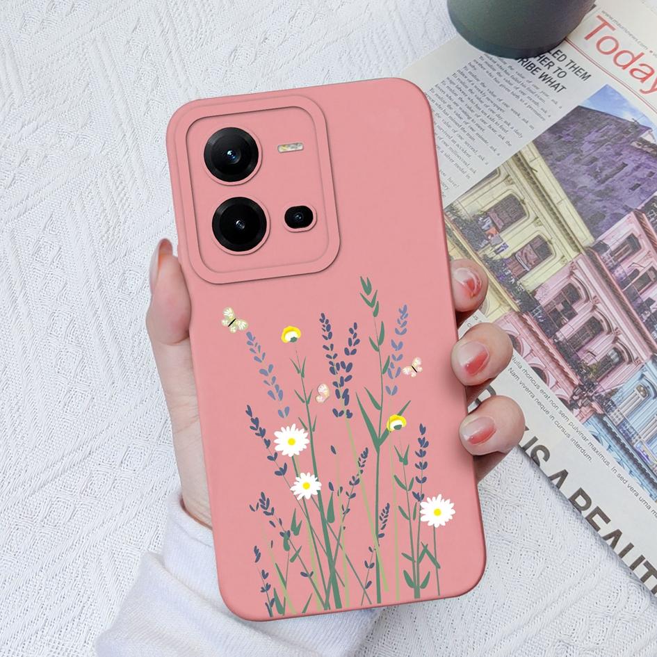 Чехол для телефона Vivo V9 V19 Neo V20SE V21E V23E V25E V27 Pro Z1 Z3 Z5X, модный защитный мягкий силиконовый чехол с цветком авокадо для Vivo, чехол для телефона, бампер