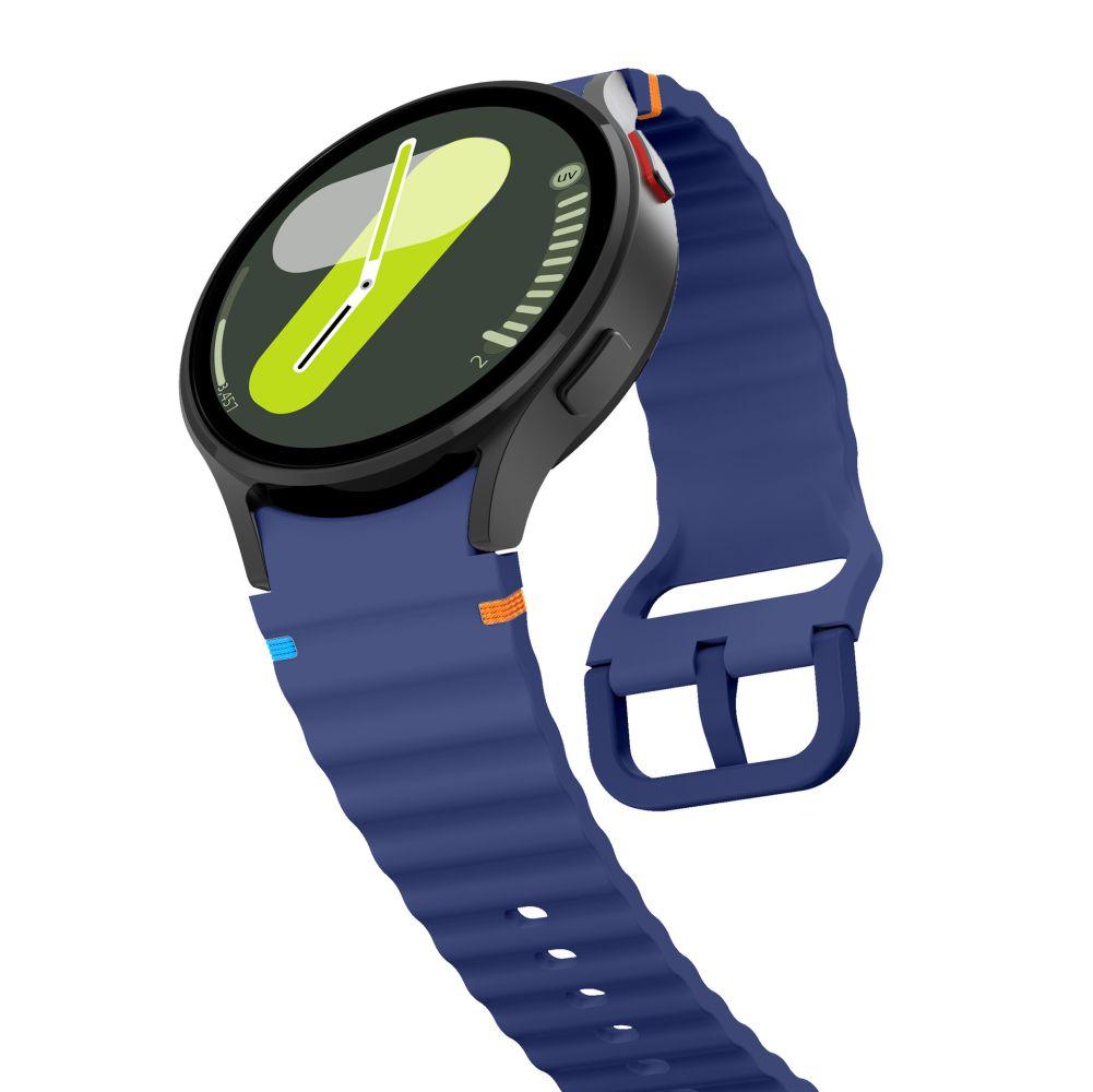 Tech-Protect Silicone Sport Samsung Galaxy Watch 4 / 5 / 5 Pro / 6 / 7 / Fe Navy Blue