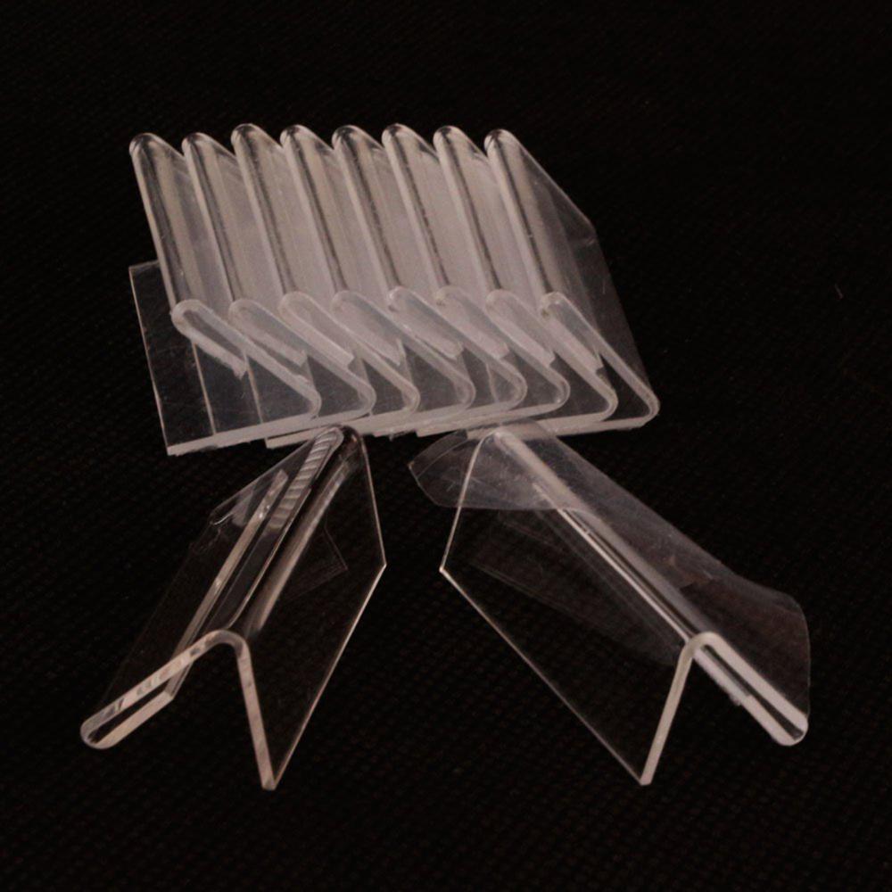 Shop Counter 25Pcs Acrylic Mini Clear Display Stand Table Decoration Label Holder Price Tag