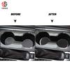 Carbon Fiber Central Cup Holder Pad Panel Cover Trim Modified Sticker for Chevrolet Malibu 2016-2024 Car Accessories