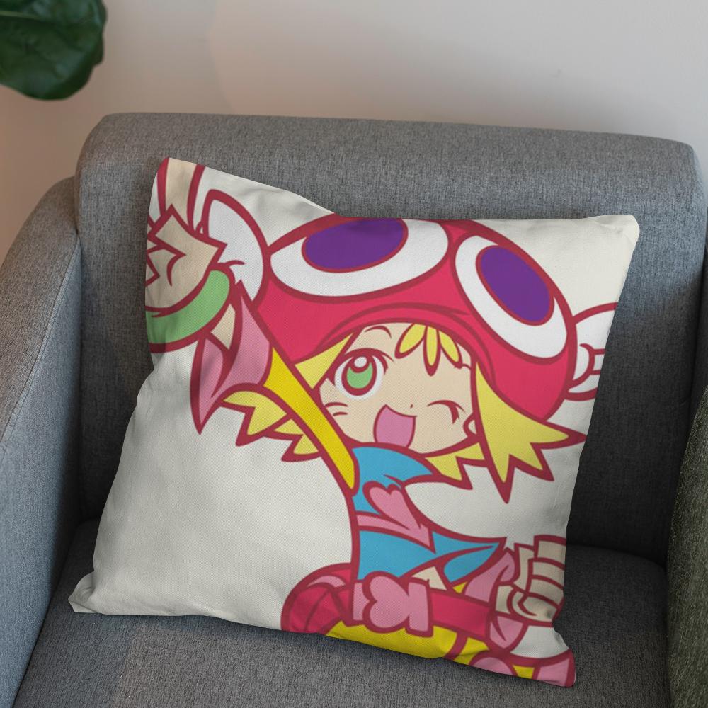 Наволочка Puyo Pop Fever Для Автомобиля Дивана Декоративная Домашняя Двусторонняя Печать Плюшевая Квадратная Подушка-Плед Чехол