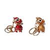 Key Holder Metal Car Key Chain Rotated Dance Lion Keychain Crystal Dance Keyring Purse Pendant