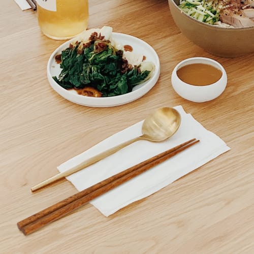 HTB Natural Wood Hexagonal Chopsticks, Set of 5, 22.5cm, Wooden Chopsticks for Guests, Non-Slip, for Home Use, Guests, and Everyday Use, High-Quality