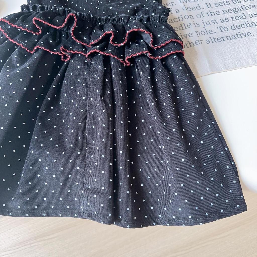 Baby Girls' Spring & Autumn 2-Piece Vest Dress Set AQB006