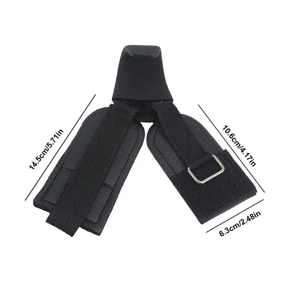 1 Pair Pull-up Weight Lifting Grip Hook Adjustable Auxiliary Power Wrist Guard  Gym