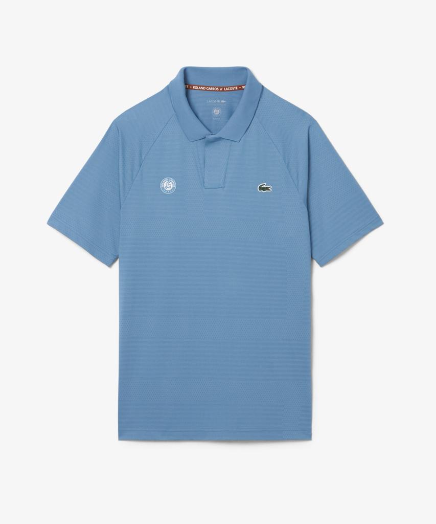 LACOSTE Men'S Roland Garros Aop Modified Collar Polo Shirt Dh0333-56G Jbk