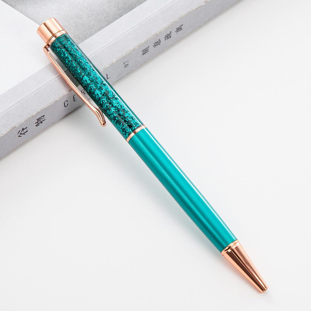 Новые ручки из золотой фольги, металлические шариковые ручки, индивидуальные подарки на день рождения, шариковые ручки с гравировкой имени, индивидуальный лазерный логотип