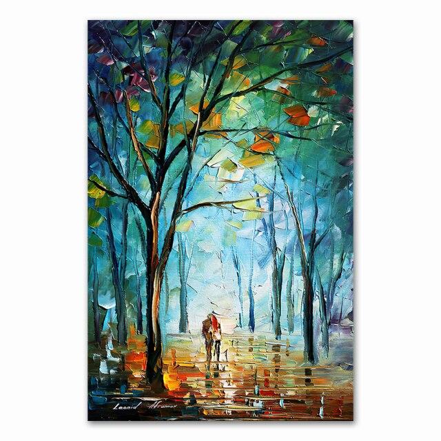 Coloring Hand - Painted Oil Painting Landscape For The Living Room Wall Art Home Decoration Abstract Without Frame