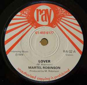 7inch Record MARTEL ROBINSON Lover RA02 Ray 1978 UK Reggae Ska Dub Used