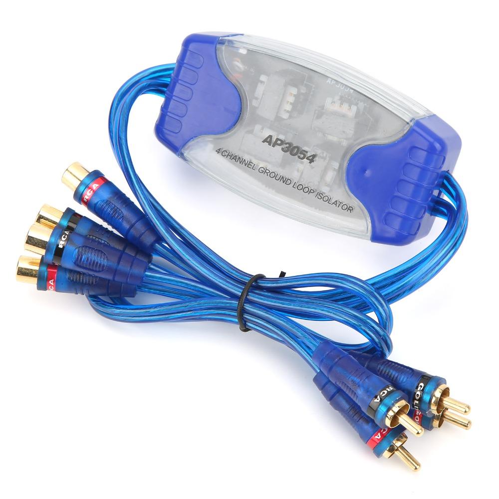 4 Channel Ground Loop Isolator Line Filter Isolator Car Amplifier Filter Car Audio