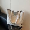 Large-capacity Canvas Bag Women's New Autumn and Winter Simple and Versatile Shoulder Shopping Bag College Student Tote Bag