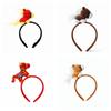 Cartoon New Year Headband Pony Plush Horse Headband Cute Headpiece  Children