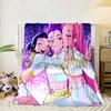 Kpop cartoon Blanket Flannel Blanket for bed, sofa, Camping, Hiking, Picnic Essentials, gift for family Fan gifts