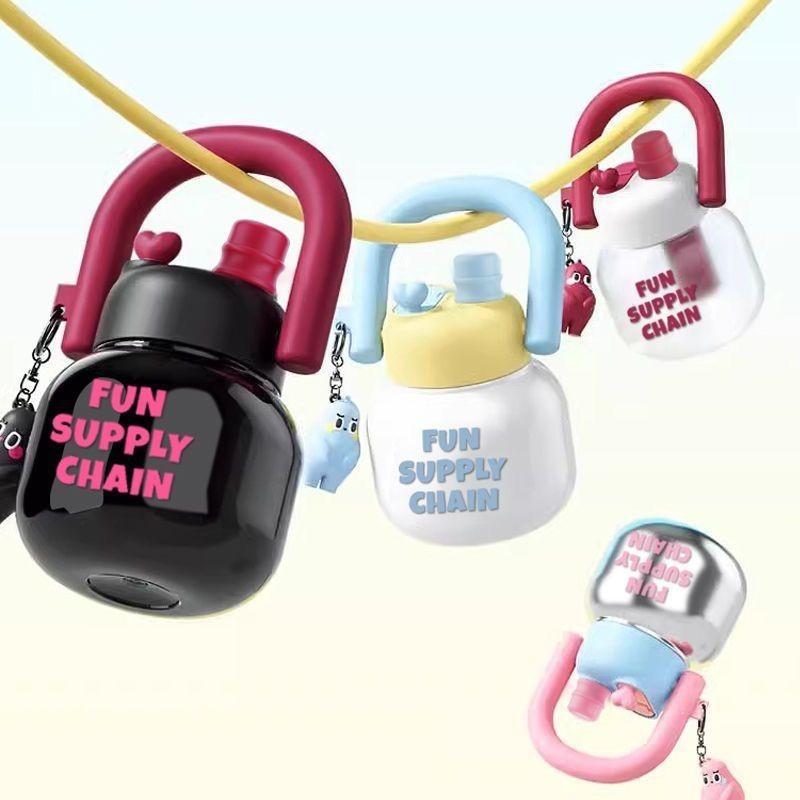 Двойной стакан 650 мл Большой емкости Пластиковая чашка-термос Подарок Вода Модные чашки