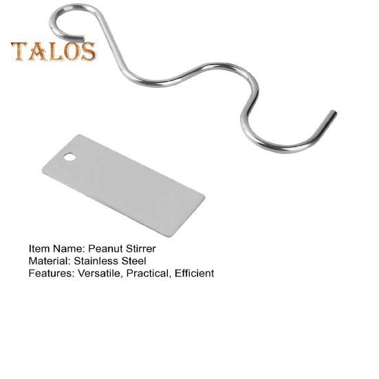 Peanut Butter Stirrer Scraper Set Stainless Steel Peanut Butter Mixer Nut Butter Churner Stirrer Stirring Tool for Jam Butter Sauces