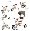 Bacany Tricycle Tricycle with Push Ages For Kids Seat Belt Included Children's 7-in-1 Steps, Foldable, Bar, Stylish, 1-6, Children's Bike, Compact,