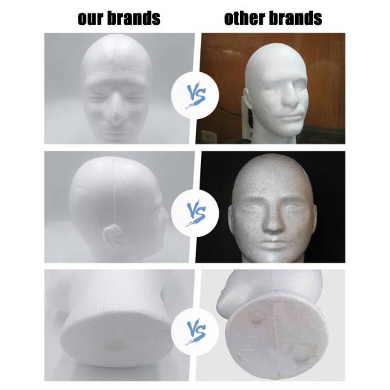 Пенопластовый парик, высокий мужской манекен, шиньоны, держатель для дисплея, шляпы, солнцезащитные очки, подставка для наушников, головной убор, косметика, модель, опора для головы