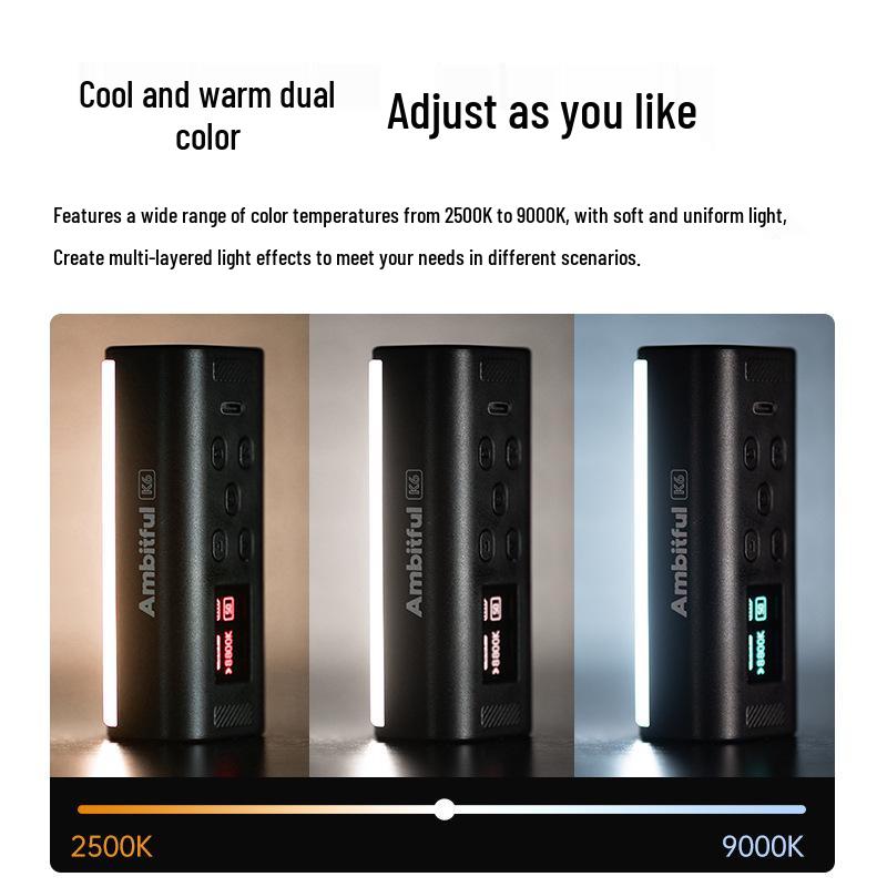 Ambitful K6 Магнитный Мини RGB Мягкий Свет для Видеосъемки
