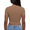 Hot girl outfit, short style T Women's T-shirt habibi Heart embellished with fun slogan print, round neck style Comfortable, slim-fitting, and