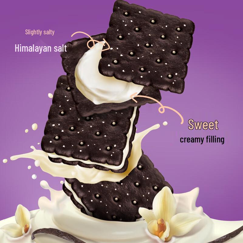 Munchy's Imported Rock Salt Chocolate Sandwich Biscuits