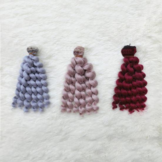 Модные мини-колечки, вьющиеся волосы, 20 см, локоны, кукла, парик, детская игрушка, подарок для маленьких девочек