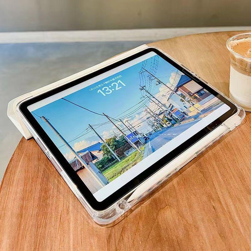 Магнитный чехол-книжка (складывается втрое и Y-образно) для планшета iPad 12-го поколения A18 2026 A16 2025 Air8/7/6/5/4 iPad Air 11 13 M3 M2 M4 M5 Pro 11 13 12.9-го поколения 10.9 10.5 10.2 9.7