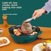 110V Multifunctional Electric Baking Pan: Non-Stick Mini Oven & Frying Pan for Convenient Home Cooking