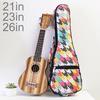 21 / 23 / 26 Inch Colorful Portable Ukulele Bag 10mm Sponge Padded Soft Ukulele Backpack