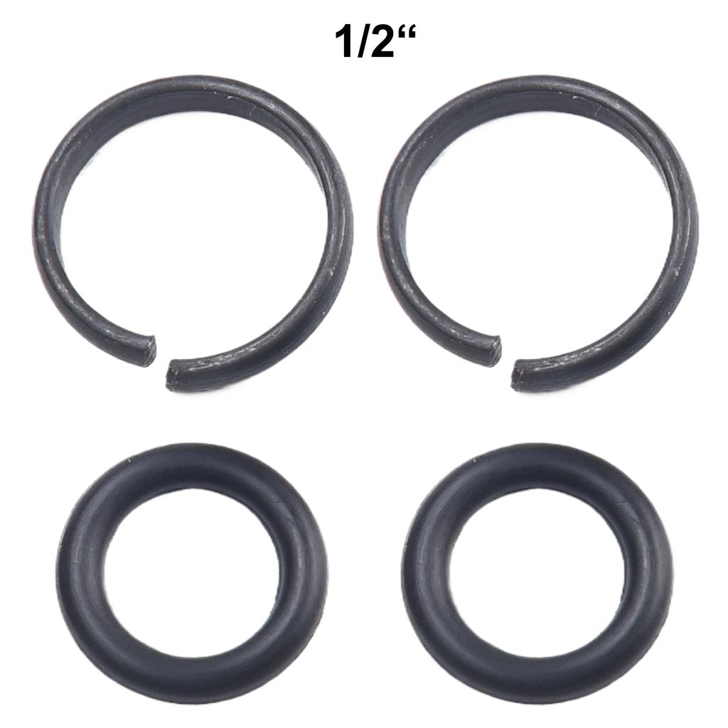 2Set Retaining Ring Clip With O-Ring Socket Impact Wrench Snap Ring 3/8" 1/2" 3/4" 1" Impact Wrench Accessories