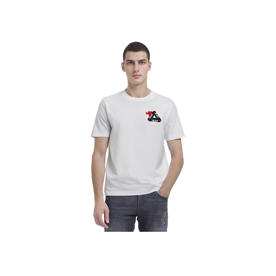 Palace Футболка Tri-Hearts Белые топы унисекс P26TS026