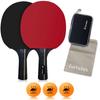 Набор для настольного тенниса для семьи с ручкой (2 ракетки, сетка, чехол, мяч) Новички, Где угодно, Встряхните,
