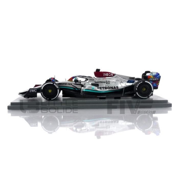Voiture Miniature de Collection - SPARK 1/43 - MERCEDES-AMG W13 E Performance - Miami GP 2022 - Black / Grey /Green - S8537